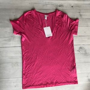 Super soft pink v neck tee & Other Stories 2